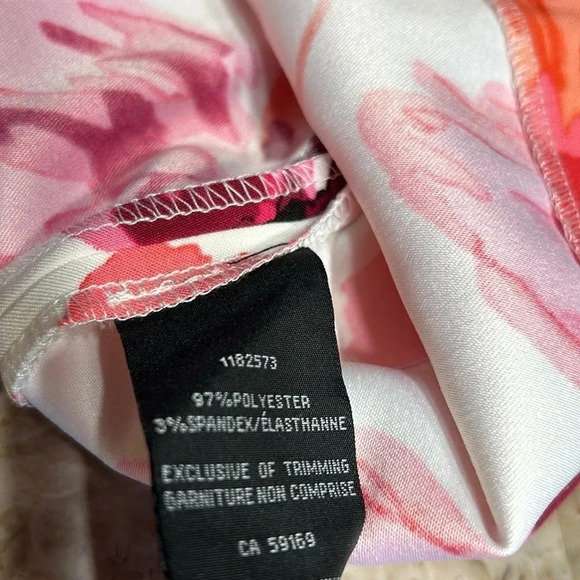 MARIO SERRANI dress, women size 8 . Multicolor, floral,sleeveless, back zip ,NWT - Picture 12 of 13